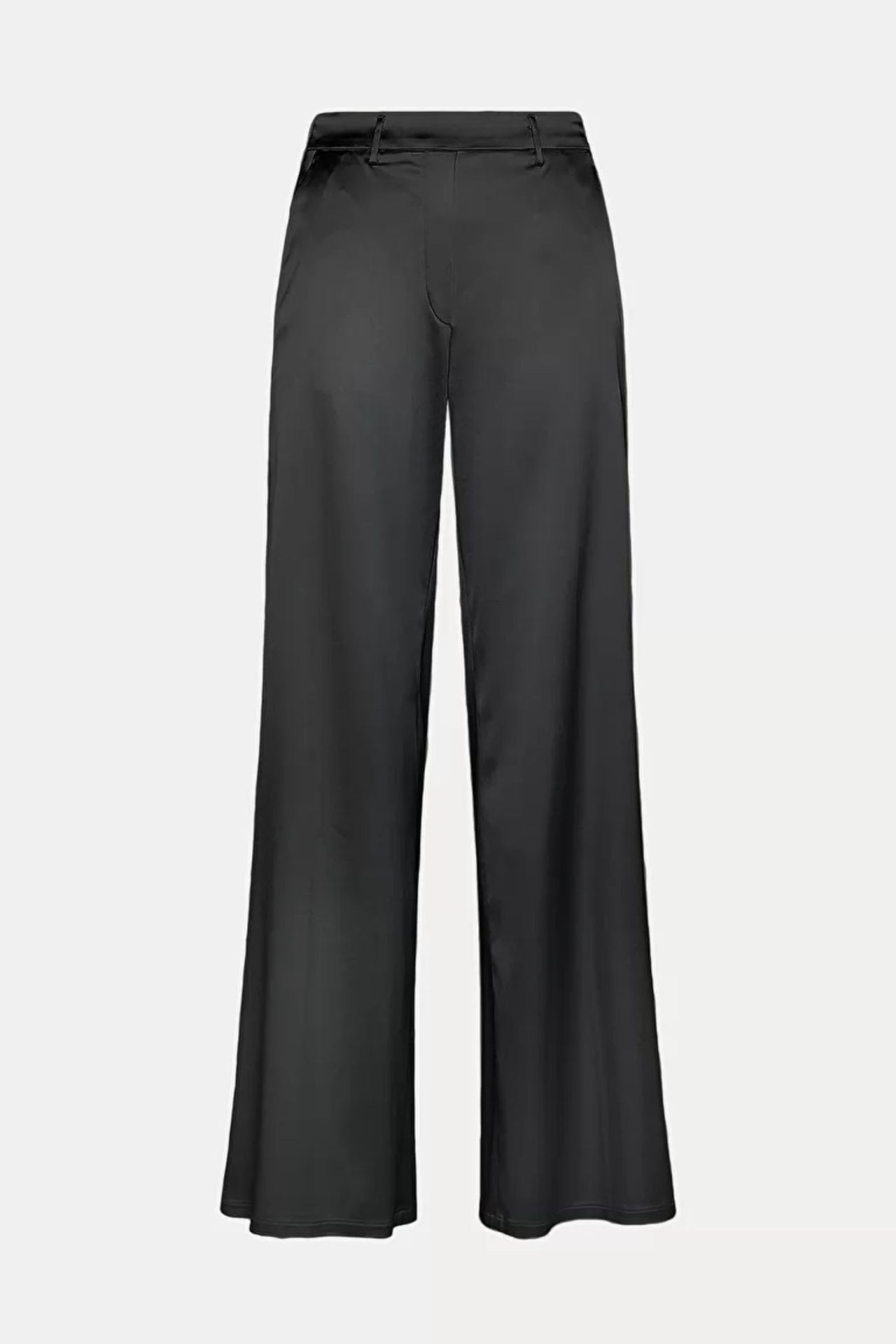 Stretch Silk Satin Wide Pants-Pants-Forte_Forte-Debs Boutique