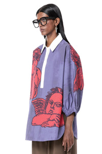 Thumbnail for Cupid Polo Batwing Shirt-Tops-Dhruv Kapoor-Debs Boutique