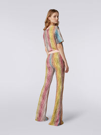 Thumbnail for Viscose flared trousers with multicoloured Greek fret print-Pant-Missoni-Debs Boutique