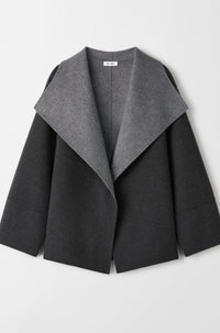 Thumbnail for Double Faced Coat - Grey-Jacket & Outwear-Soft Goat-Debs Boutique