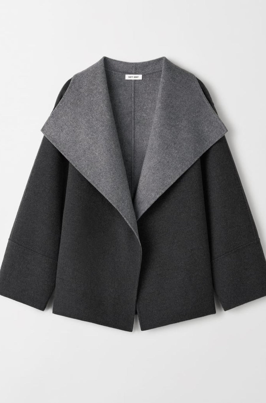 Double Faced Coat - Grey-Jacket & Outwear-Soft Goat-Debs Boutique