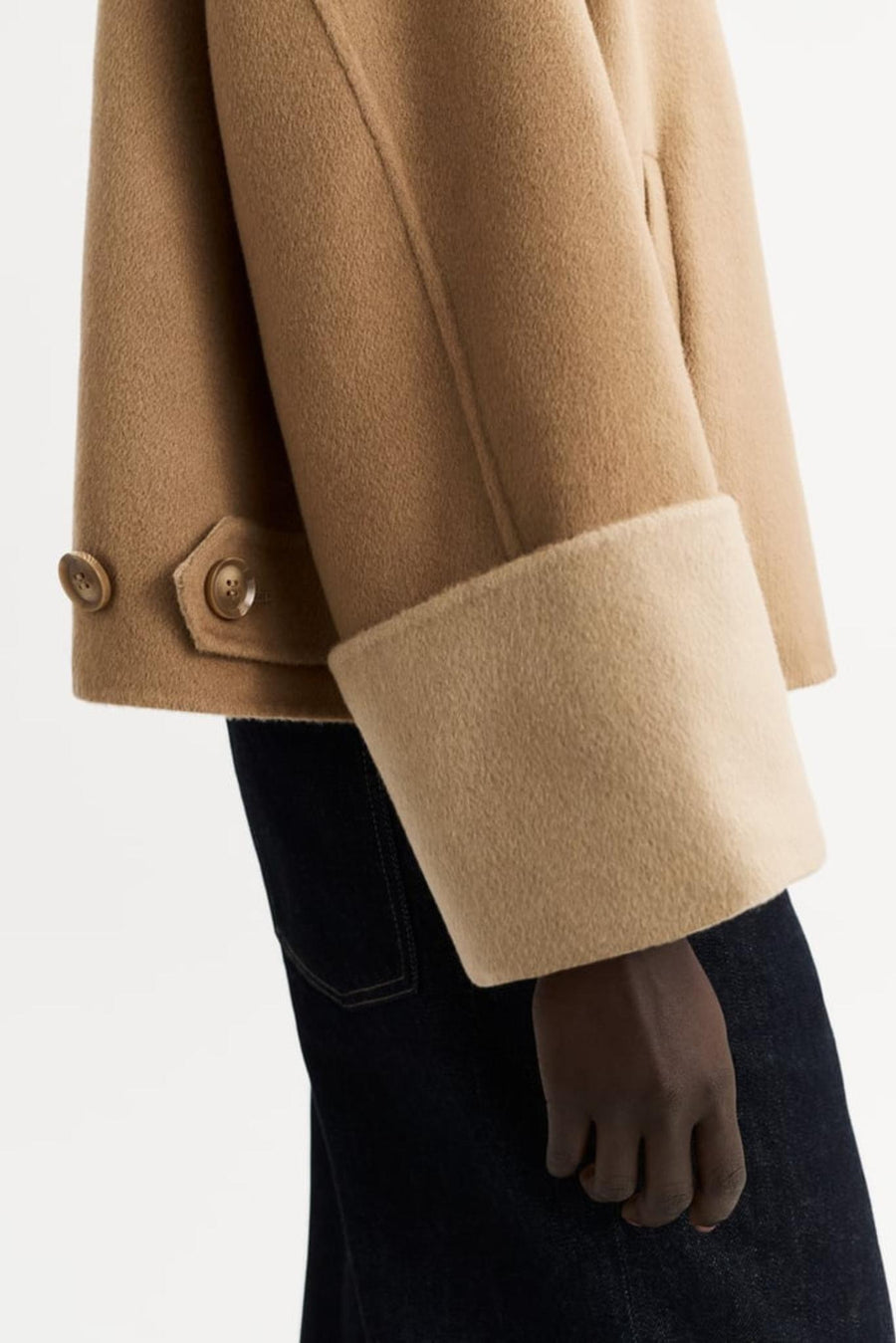 Double Faced Jacket Camel-Jacket & Outwear-Soft Goat-Debs Boutique