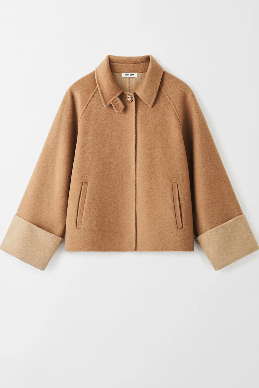 Double Faced Jacket Camel-Jacket & Outwear-Soft Goat-Debs Boutique