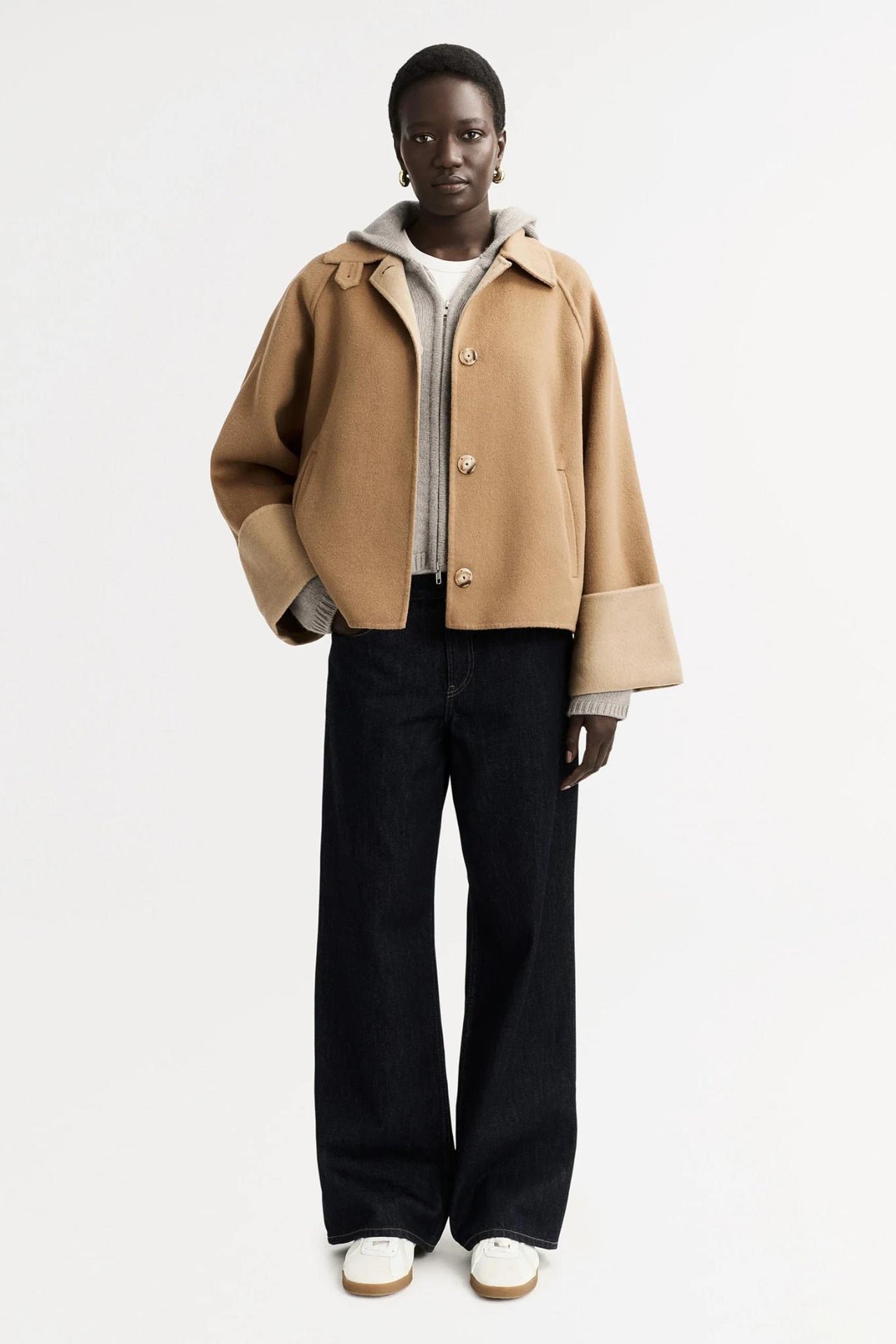 Double Faced Jacket Camel-Jacket & Outwear-Soft Goat-Debs Boutique