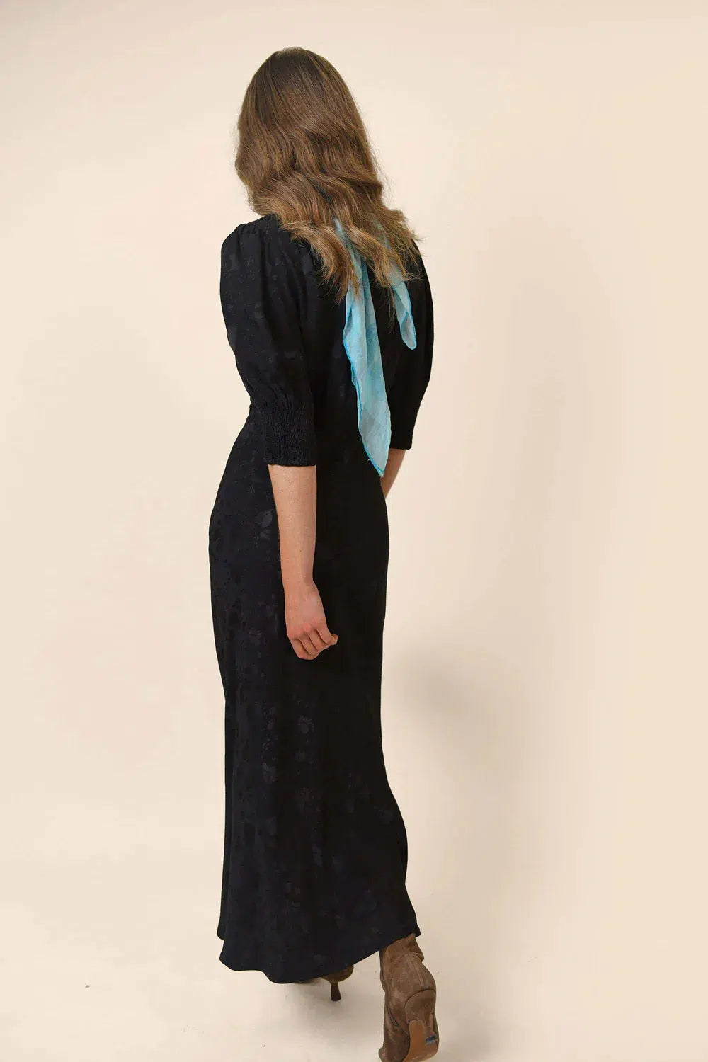 Zadie Dress Leaf Heart Black-Dress-Rixo-Debs Boutique
