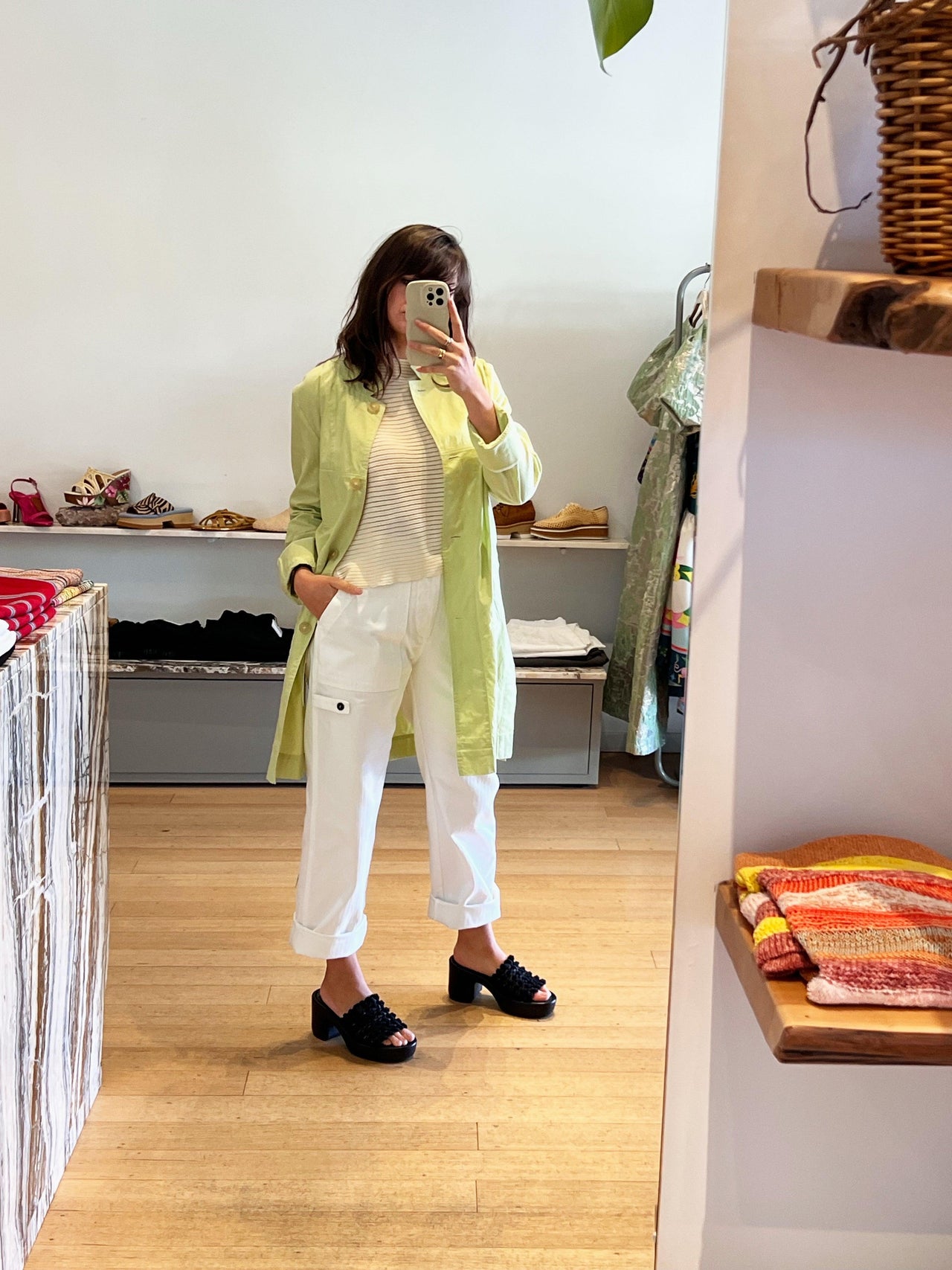 Bessy Jacket in Lime-Jacket-Annette Gortz-Debs Boutique