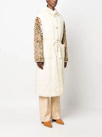 Thumbnail for ECO FUR DETACHABLE COLLAR NYLON PADDED COAT-Coat-Forte_Forte-Debs Boutique