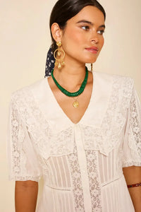 Thumbnail for Edina Dress Pansy Embroidery White-Dress-Rixo-Debs Boutique