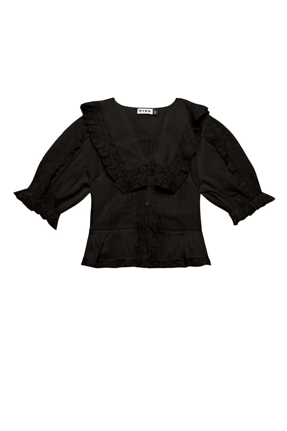 ELLERY TOP BLACK-TOP-RIXO-Debs Boutique