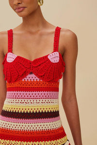 Thumbnail for Flower Colorful Crochet Dress-Dresses-Farm Rio-Debs Boutique