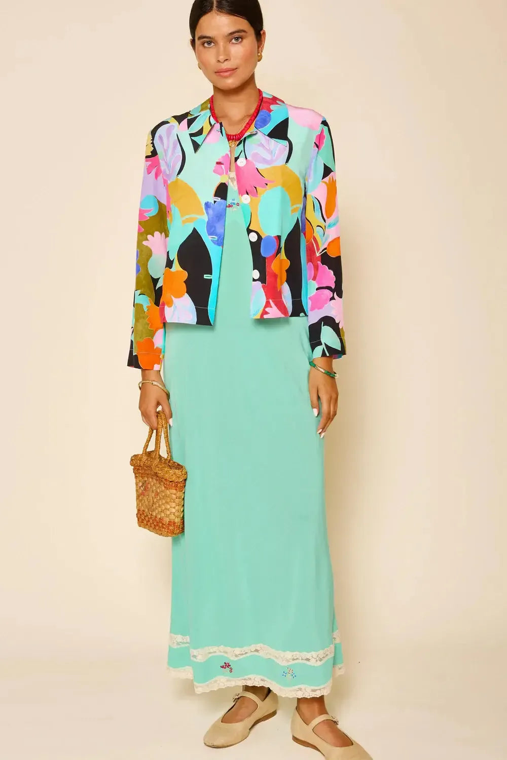 Ginette Top Abstract Tulip Black-Tops-Rixo-Debs Boutique