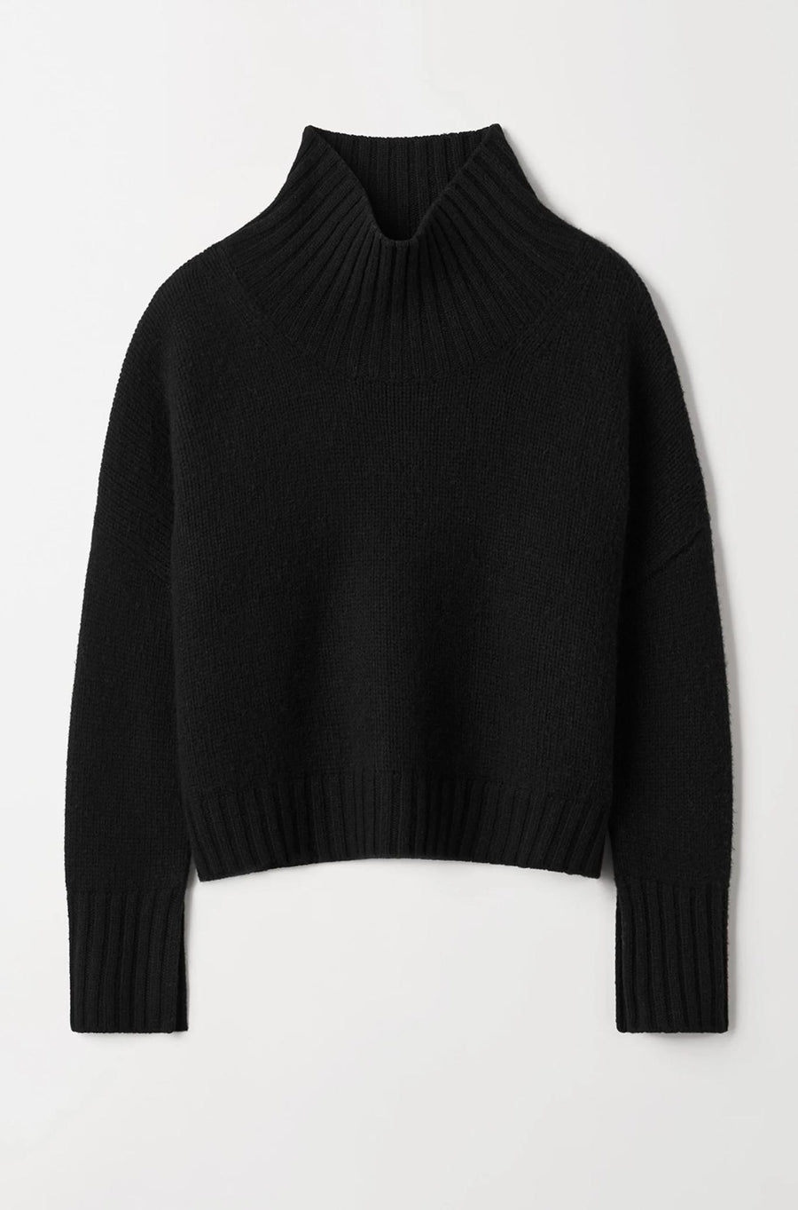 Girlfriend Turtleneck - Black-Sweaters & Cardigans-Soft Goat-Debs Boutique
