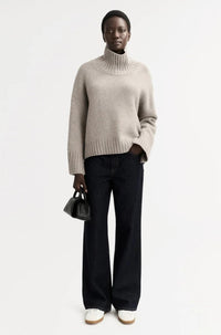 Thumbnail for Girlfriend Turtleneck - Greige-Sweaters & Cardigans-Soft Goat-Debs Boutique