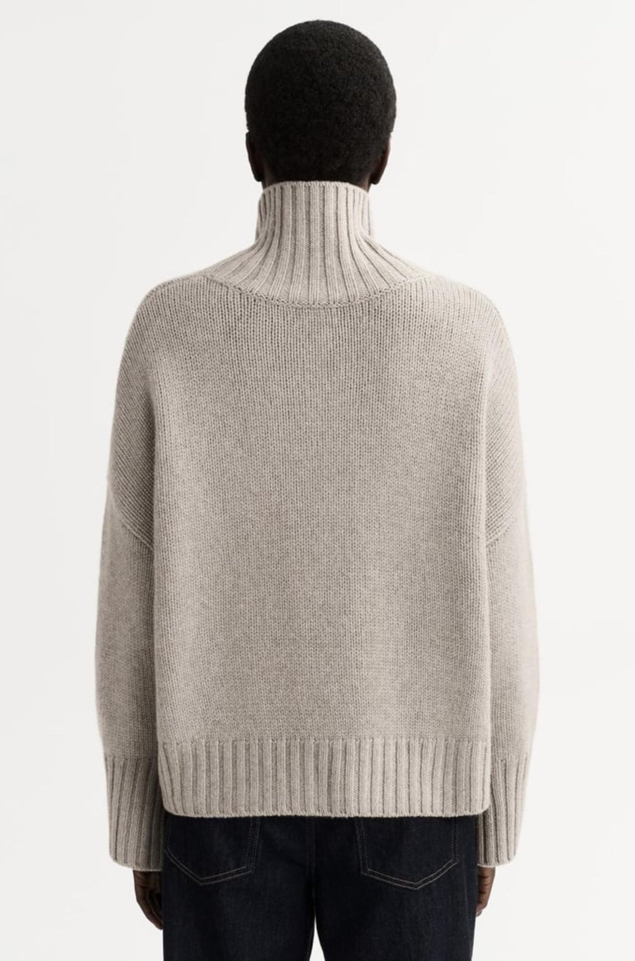 Girlfriend Turtleneck - Greige-Sweaters & Cardigans-Soft Goat-Debs Boutique