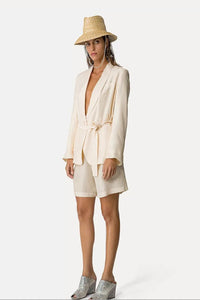 Thumbnail for HABOTAI SILK BELTED JACKET-JACKET-Forte_Forte-Debs Boutique