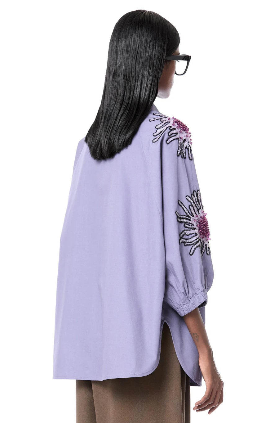 Handcrafted Luminous Batwing Shirt-Tops-Dhruv Kapoor-Debs Boutique