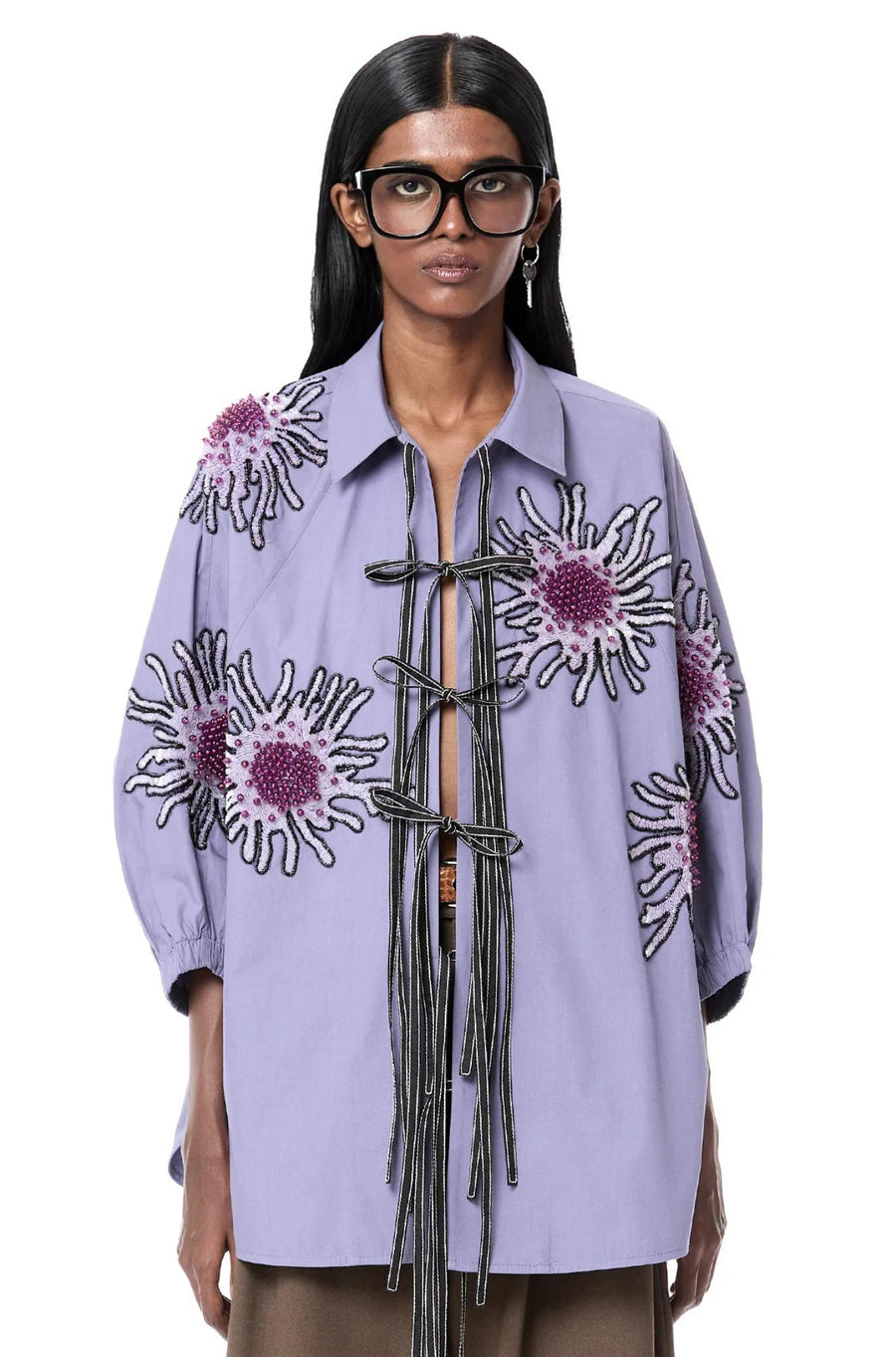 Handcrafted Luminous Batwing Shirt-Tops-Dhruv Kapoor-Debs Boutique
