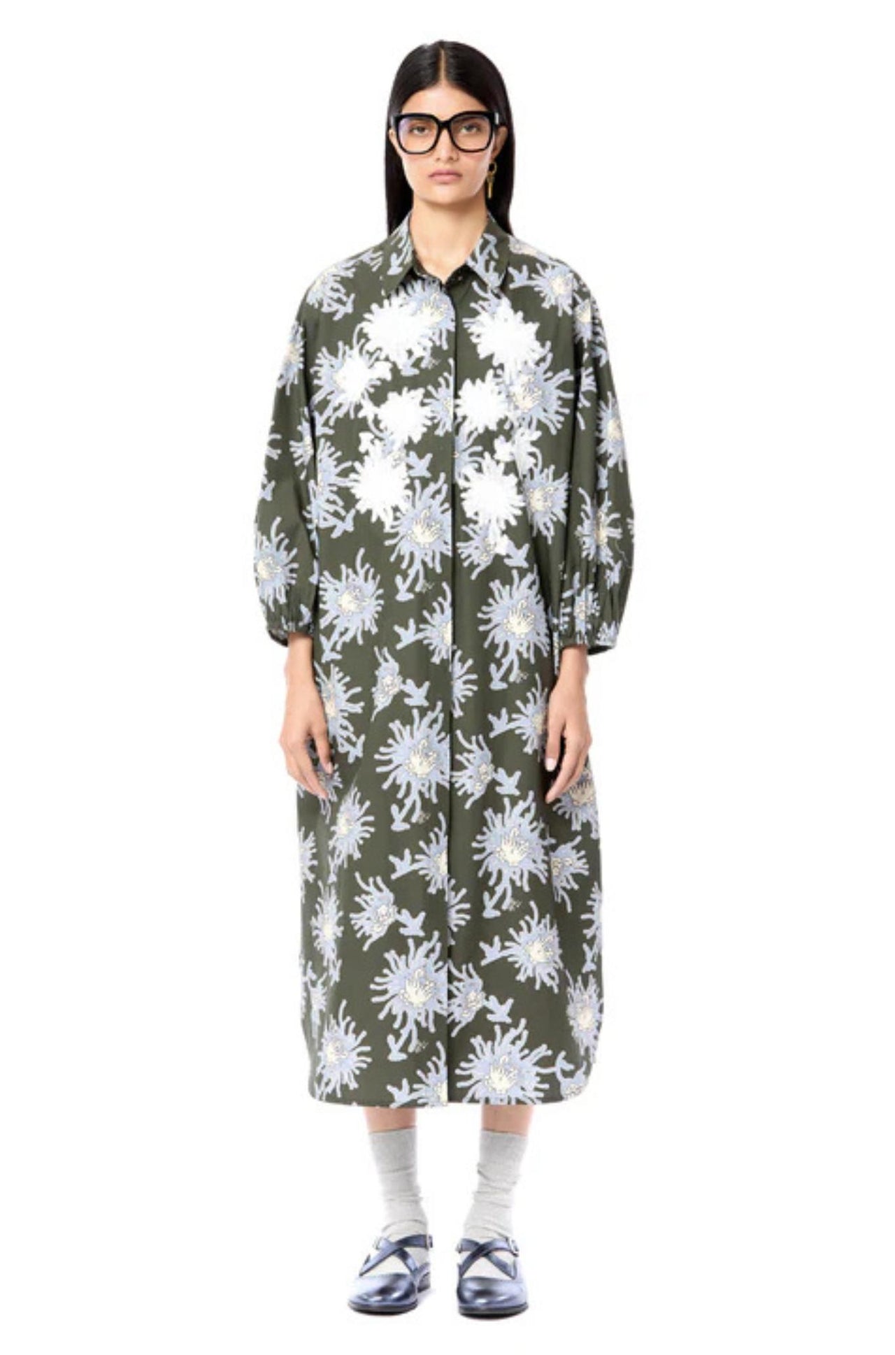 Handcrafted Luminous Shirt Dress-Dress-Dhruv Kapoor-Debs Boutique