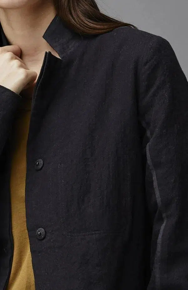 Herringbone Cotton Blazer I397-Jacket-Kristensen du Nord-Debs Boutique