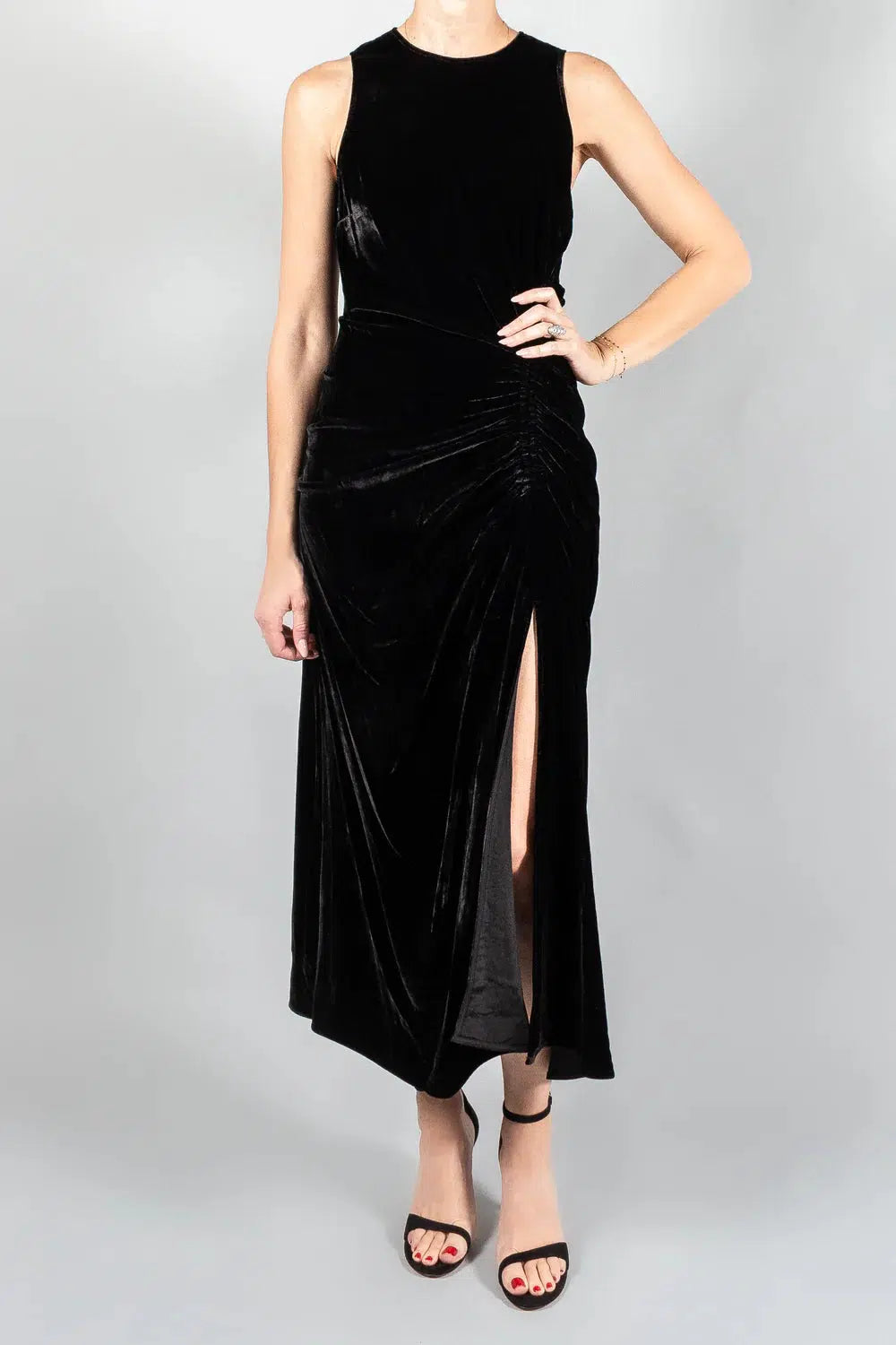 Cornelia Dress in Noir-Dress-Ulla Johnson-Debs Boutique