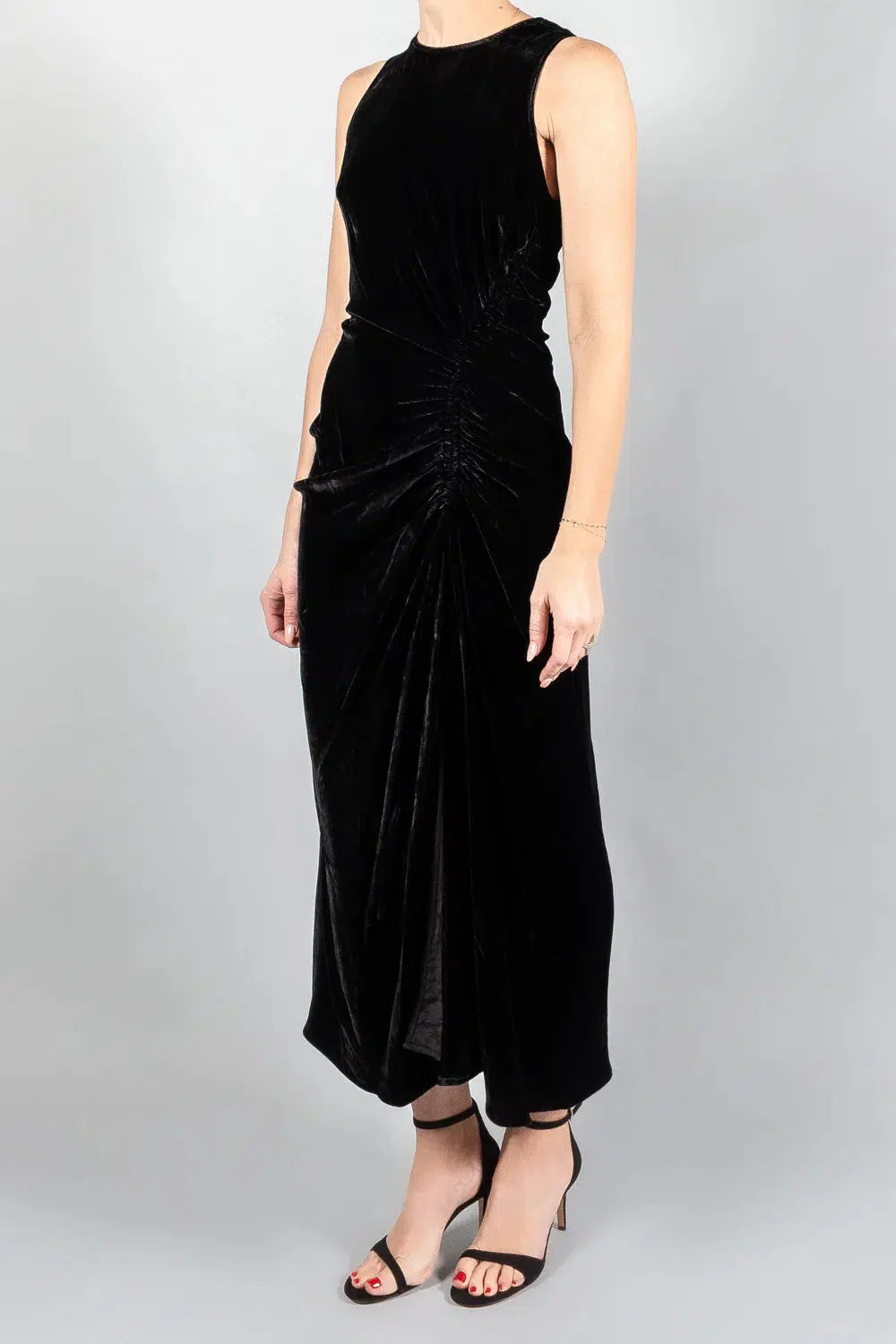 Cornelia Dress in Noir-Dress-Ulla Johnson-Debs Boutique