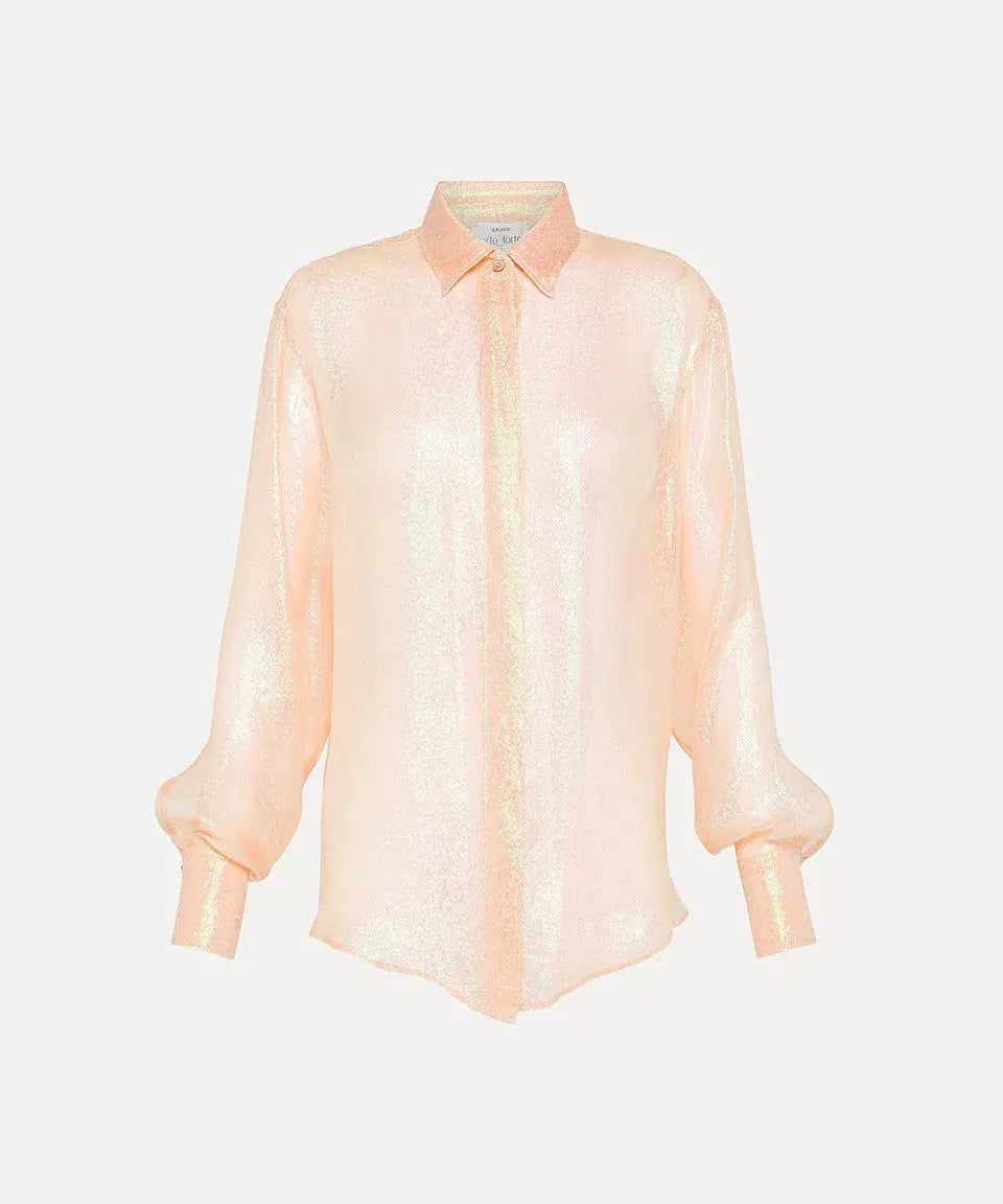 Iris Chifflon Silk Shirt-Shirt-Forte_Forte-Debs Boutique
