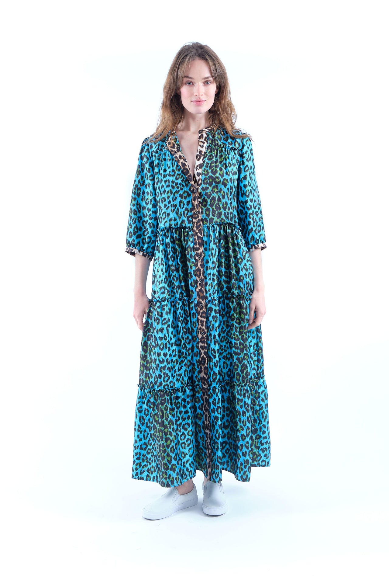 FLORE DRESS IN AQUA-Dress-La Prestic Ouiston-Debs Boutique
