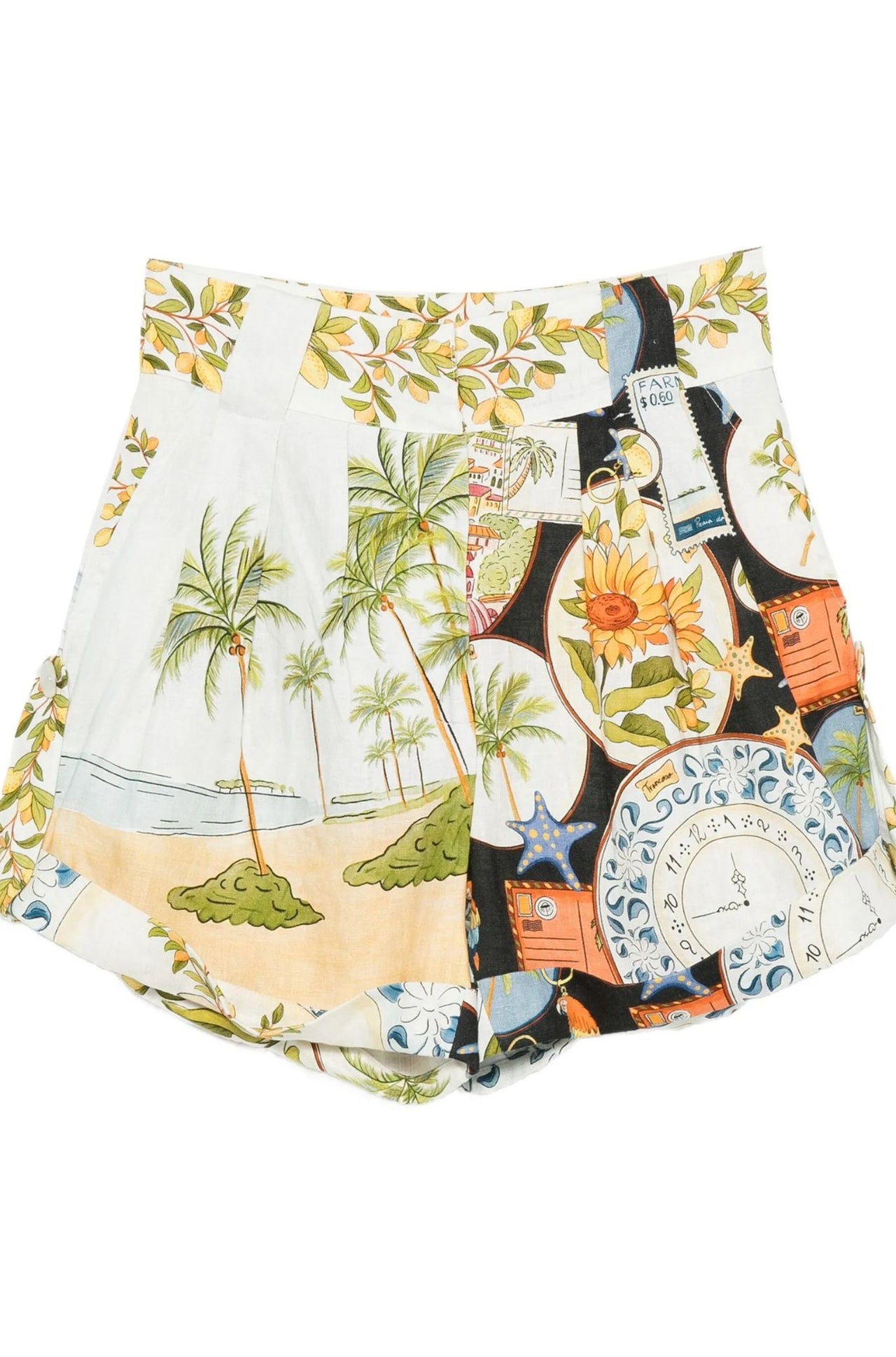 Latin Trip Scarves Multicolor Shorts-Skirts & Shorts-Farm Rio-Debs Boutique