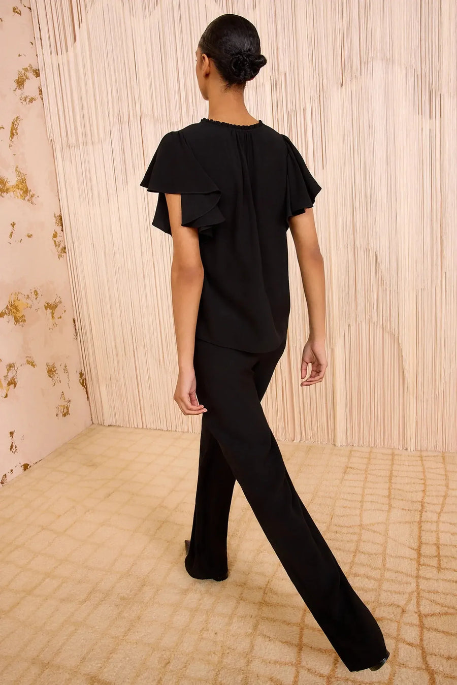 Lilo Flutter Sleeve Blouse-Tops-Ulla Johnson-Debs Boutique