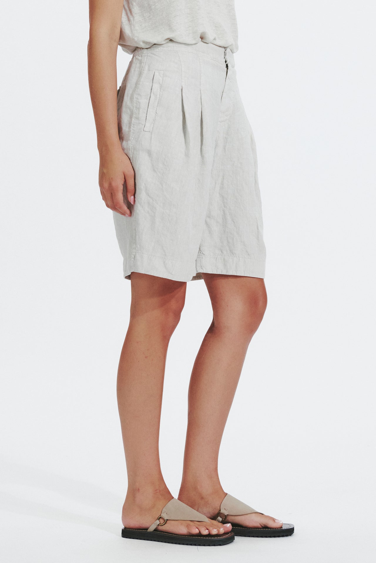 Linen Short-Skirts & Shorts-Transit-Debs Boutique