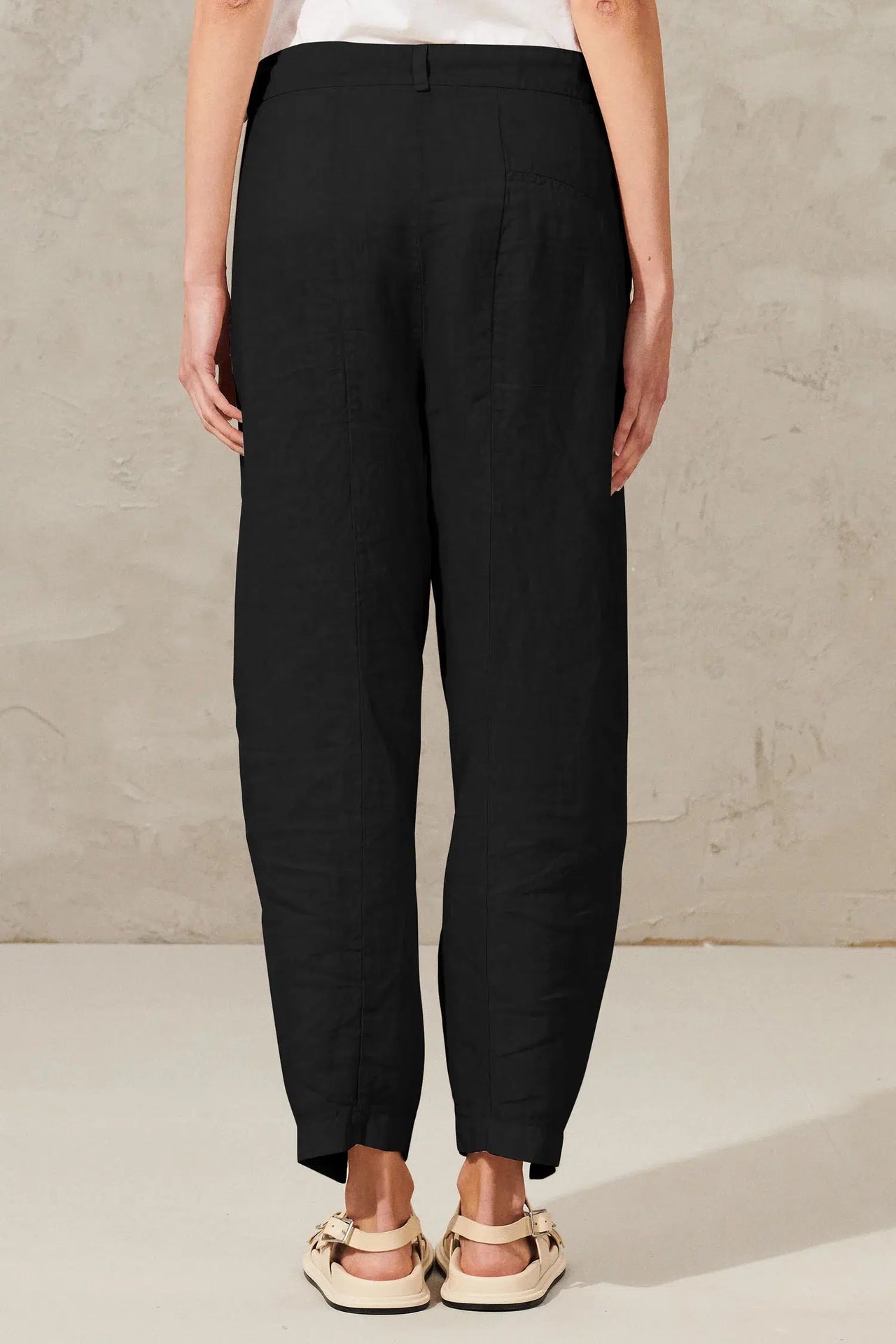 Linen Signature Pant Black-Pant-Transit par Such-Debs Boutique