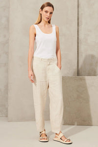 Thumbnail for Linen Signature Pant Ivory-Pant-Transit par Such-Debs Boutique