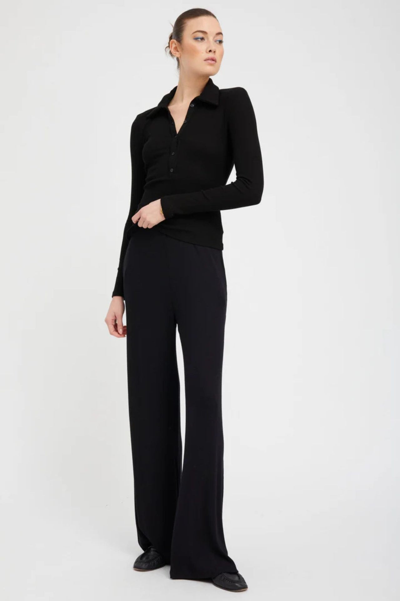 Longsleeve Polo Top-Top-SPRWMN-Debs Boutique