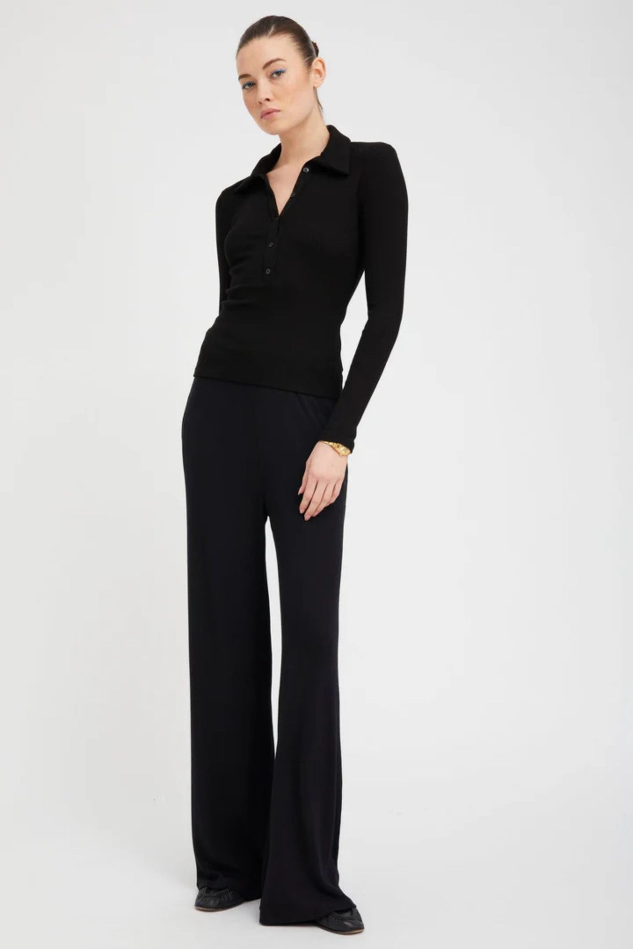 Longsleeve Polo Top-Top-SPRWMN-Debs Boutique