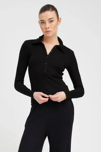 Thumbnail for Longsleeve Polo Top-Top-SPRWMN-Debs Boutique