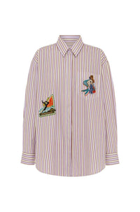Thumbnail for Lucky Pace Embellished Shirt-Tops-Alemais-Debs Boutique