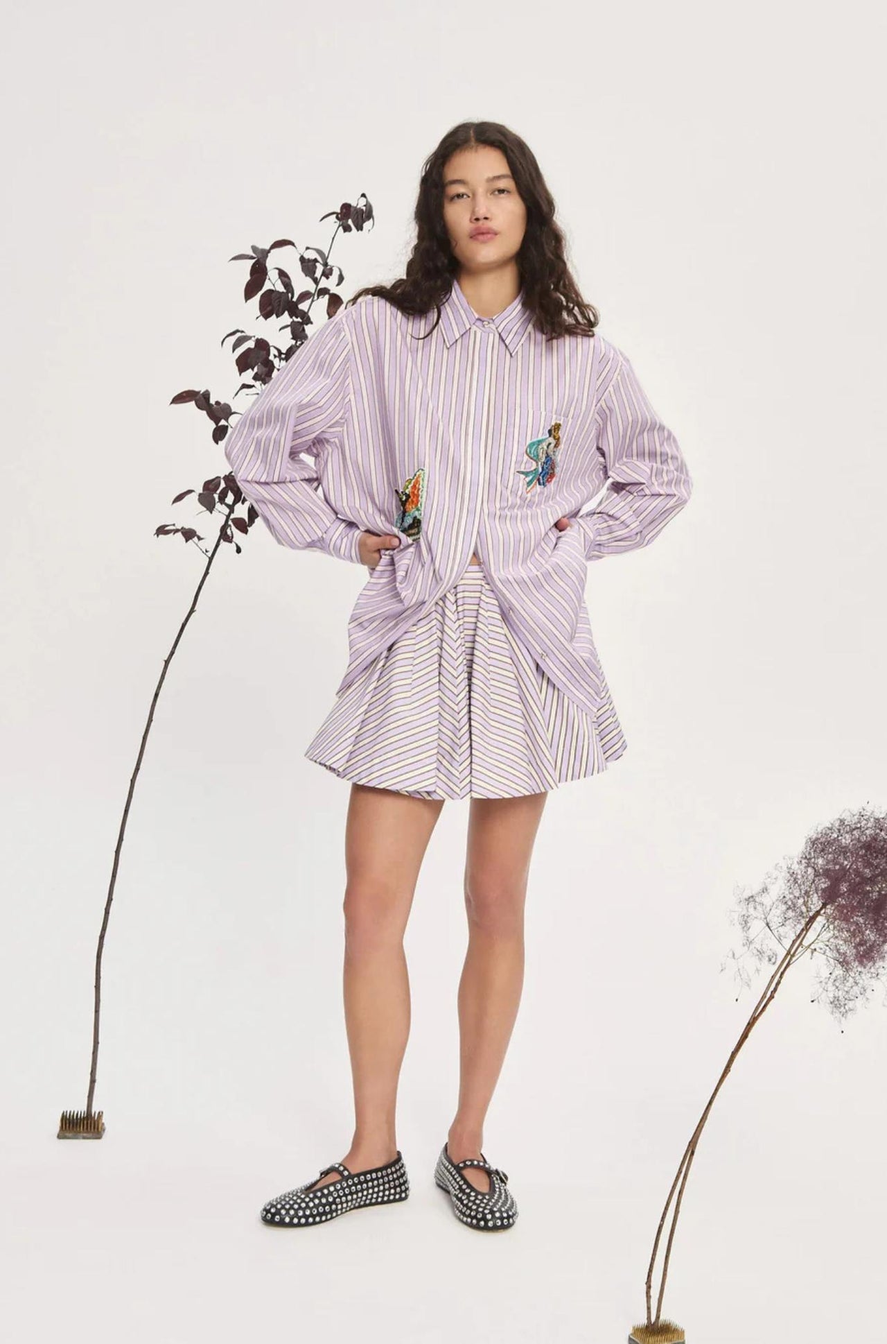 Lucky Pace Embellished Shirt-Tops-Alemais-Debs Boutique