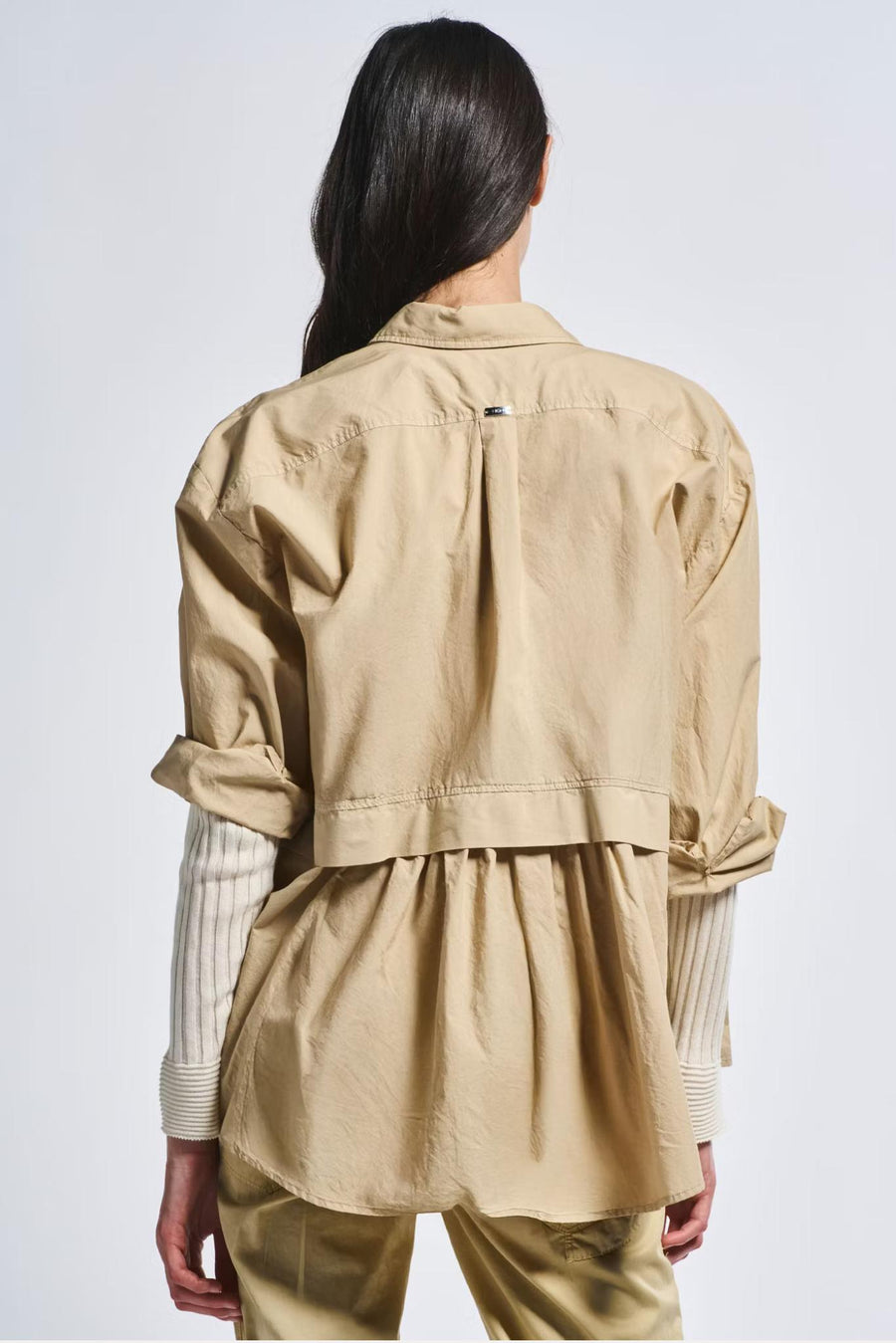 Lunar Shirt - Beige-Tops-High by Claire Campbell-Debs Boutique