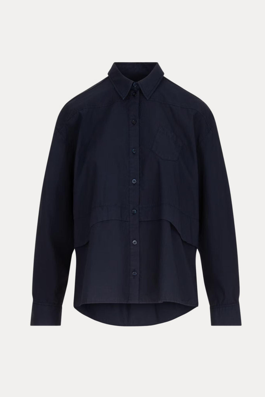 Lunar Shirt - Navy Blue-Tops-High by Claire Campbell-Debs Boutique
