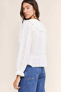 Thumbnail for MARIBELLE TOP IVORY-TOP-RIXO-Debs Boutique