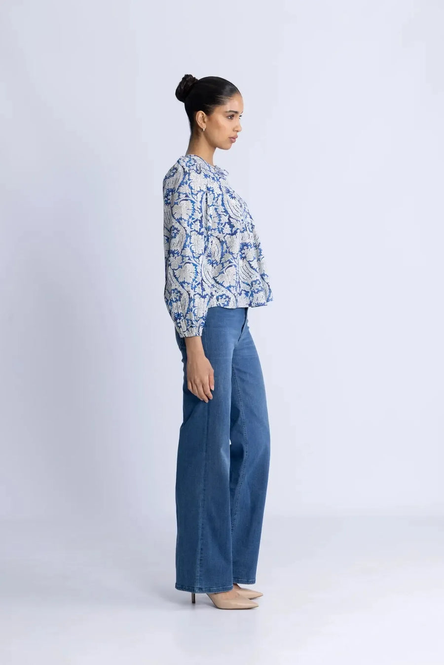 Brea Long Sleeve Blouse-Tops-Ulla Johnson-Debs Boutique