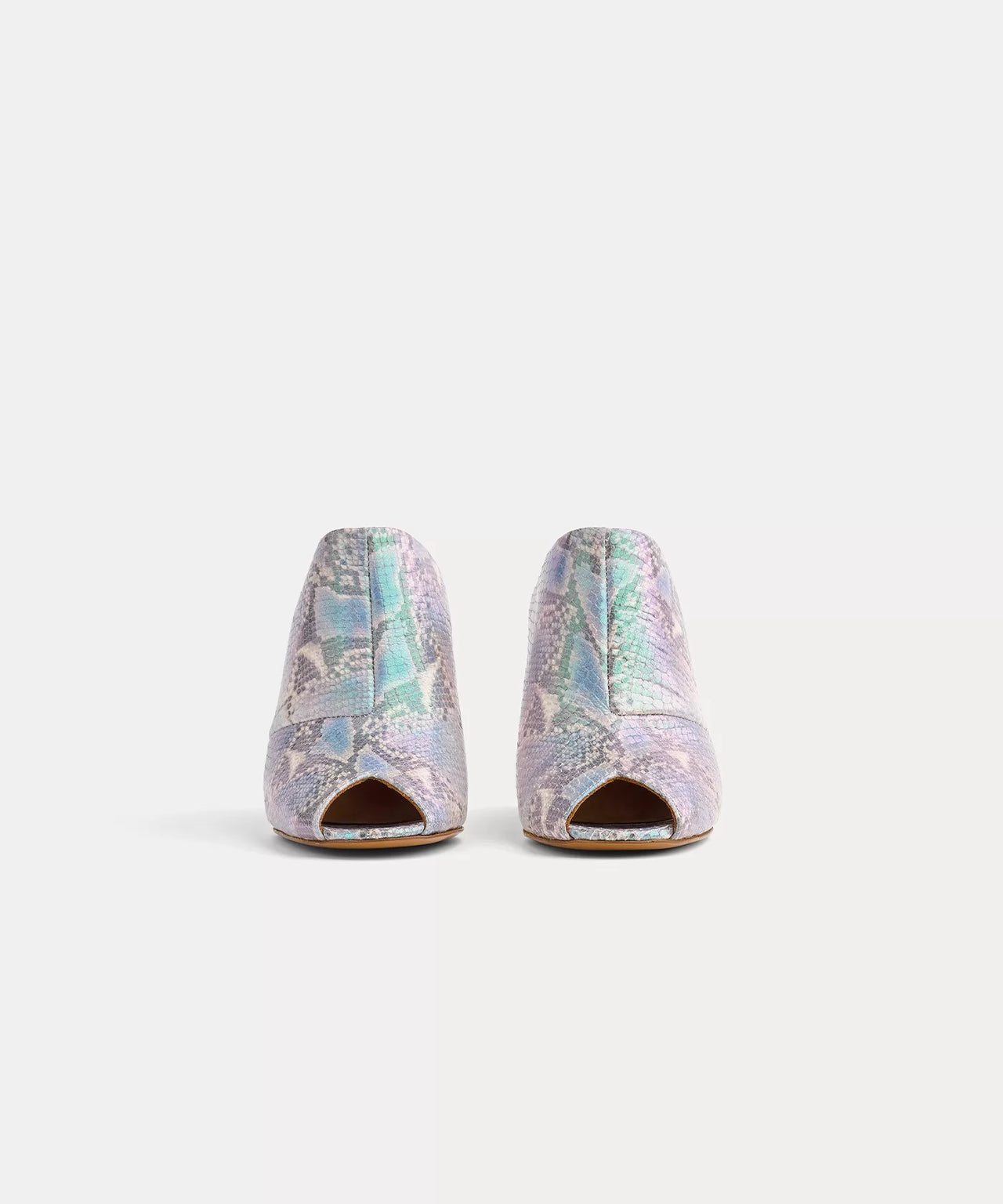 Printed Leather Wedge Sabot-Shoes & Sandals-Forte_Forte-Debs Boutique