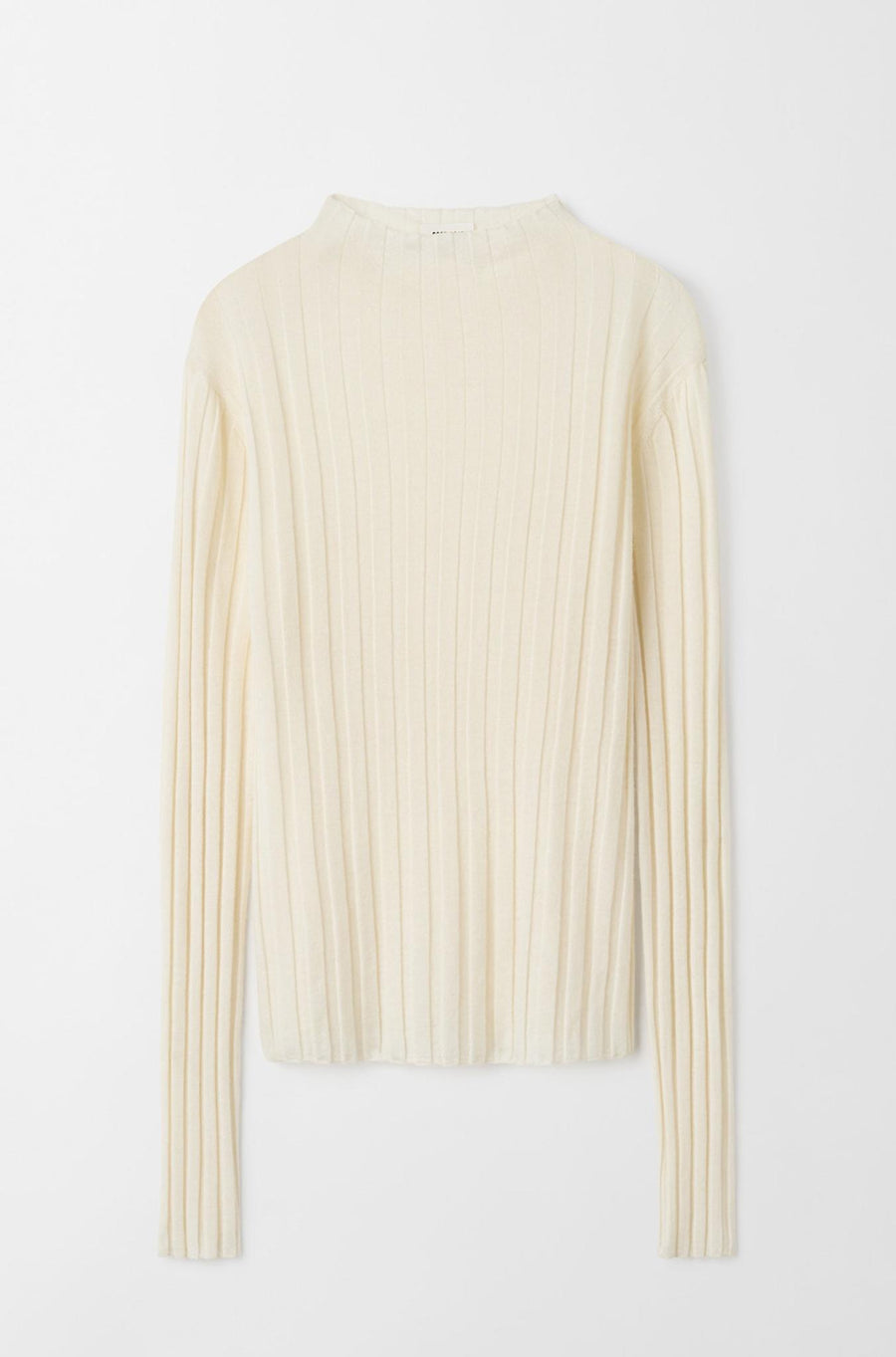 Ribbed Top Bone-Sweaters & Cardigans-Soft Goat-Debs Boutique