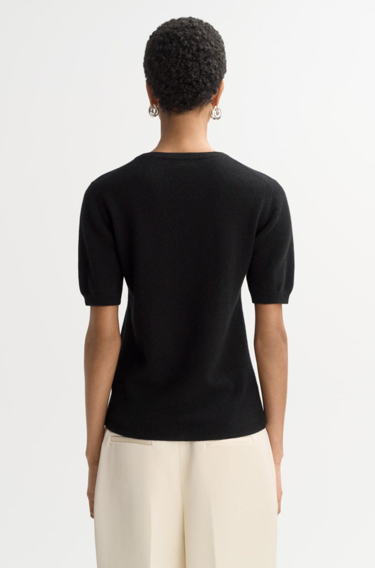 Short Sleeve Crewneck-Sweaters & Cardigans-Soft Goat-Debs Boutique