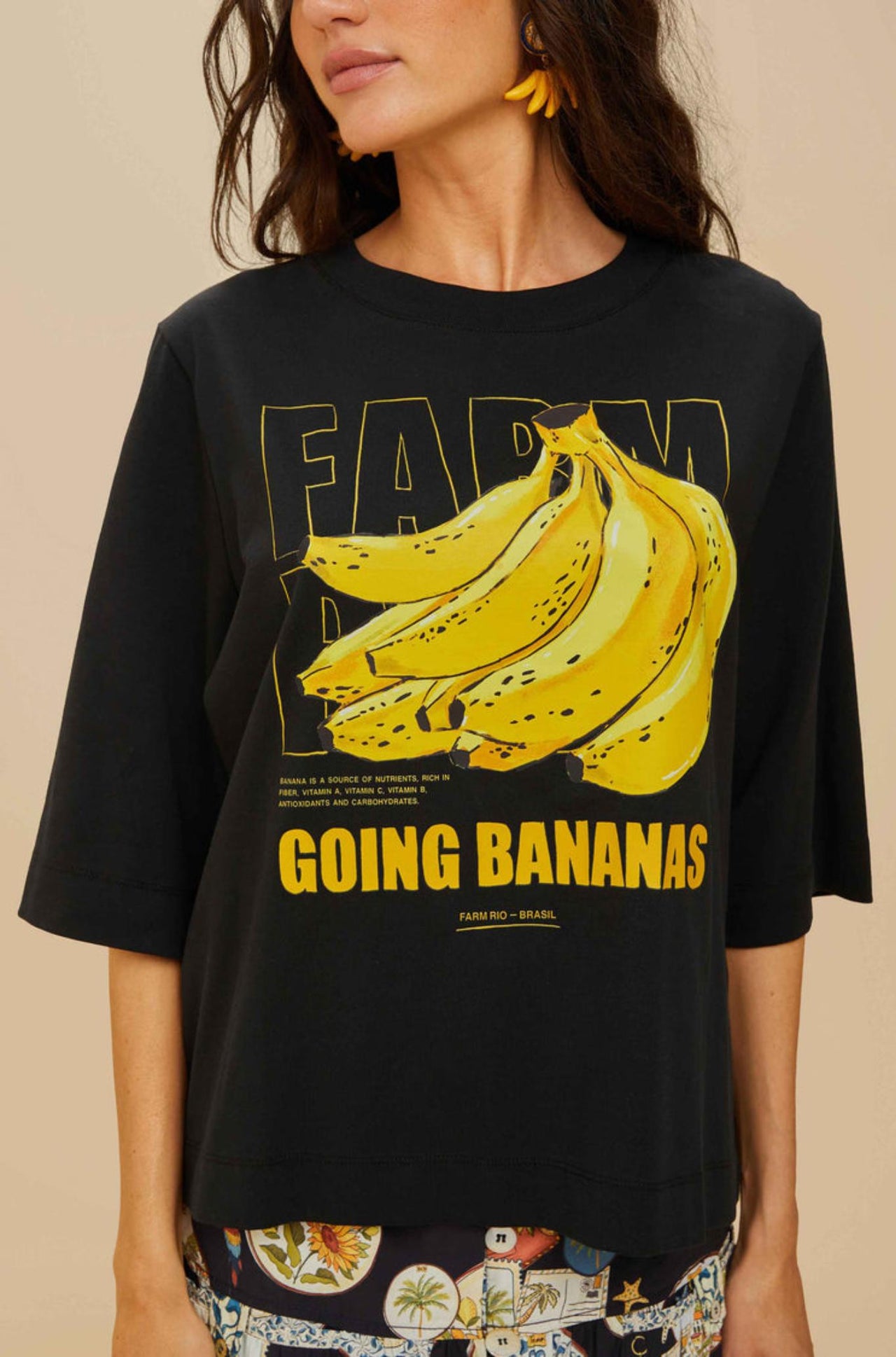 Tropical Bananas T-Shirt-Tops-Farm Rio-Debs Boutique