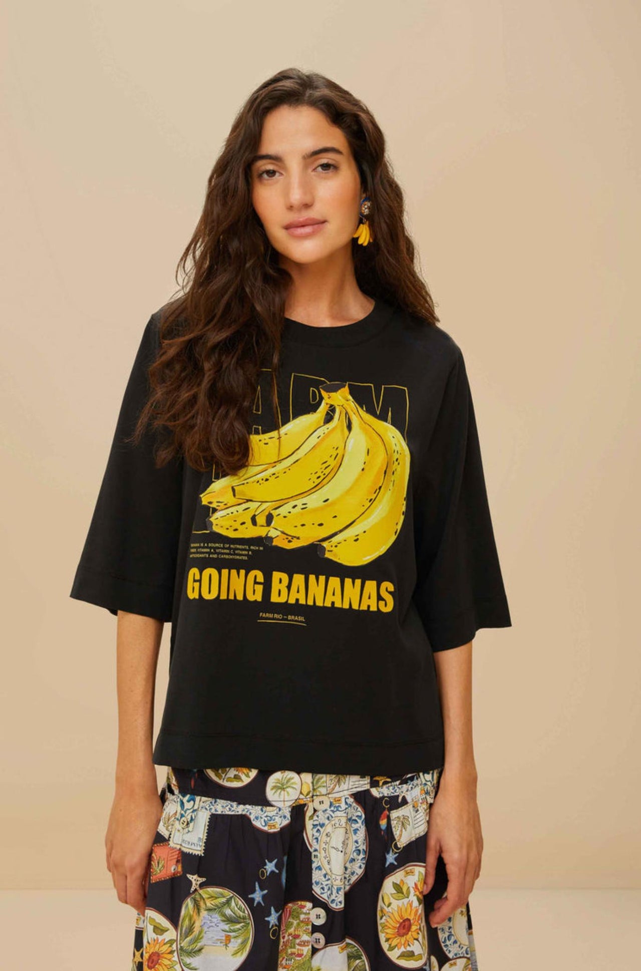 Tropical Bananas T-Shirt-Tops-Farm Rio-Debs Boutique
