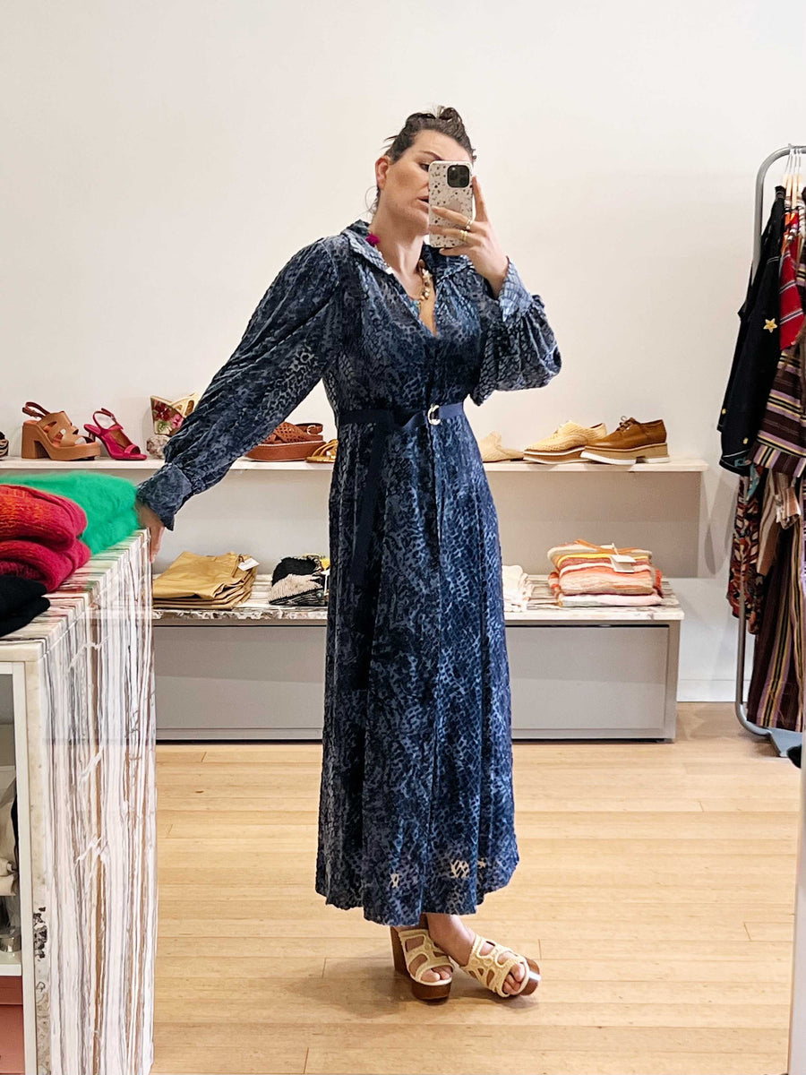 Thalia Dress in Marine-Dress-Ulla Johnson-Debs Boutique