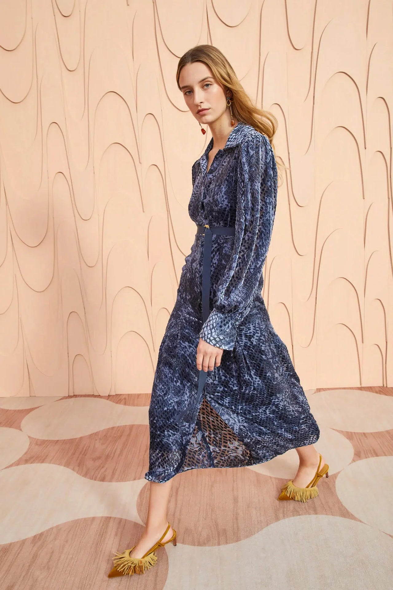 Thalia Dress in Marine-Dress-Ulla Johnson-Debs Boutique