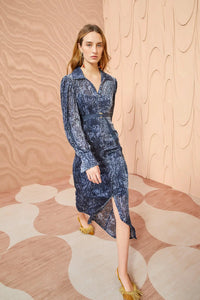 Thumbnail for Thalia Dress in Marine-Dress-Ulla Johnson-Debs Boutique