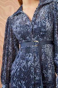 Thumbnail for Thalia Dress in Marine-Dress-Ulla Johnson-Debs Boutique